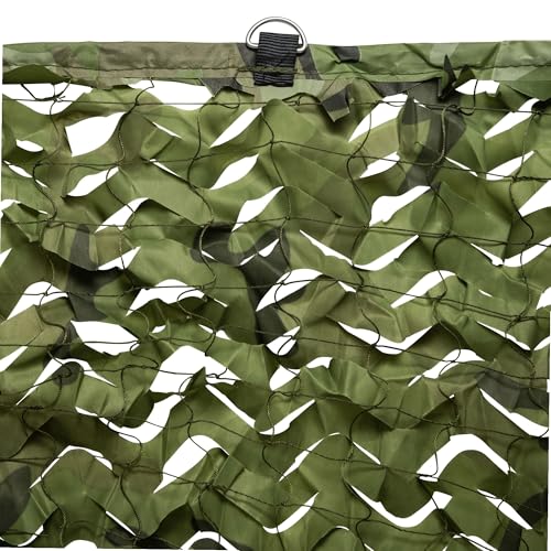 Toile d'ombrage ajourée camouflage 9m² résistante au vent fort - 6