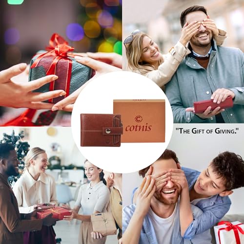 Image of Crafted RFID Safe Leather Wallet for Men /Women, Bifold Trendy, Full Grain with Card Holder and Zipper Coin Pocket