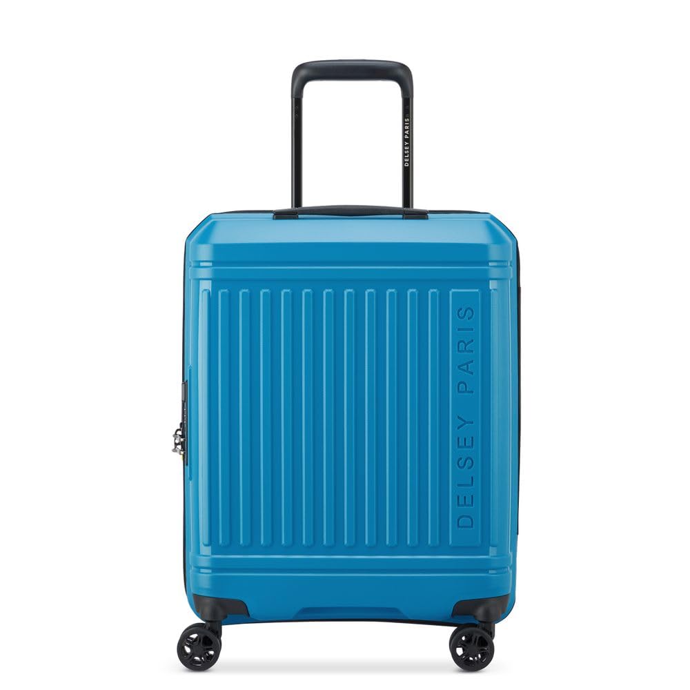DELSEY Paris - LUTECE SE - Valise Cabine Rigide Slim Extensible - 55cm x 40cm x 20cm - S - Bleu