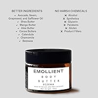 Vista 6 de Emollient Mantequilla hecha a mano con aceites esenciales, repleta de vitaminas y antioxidantes (piel sensible, 5.64 oz)