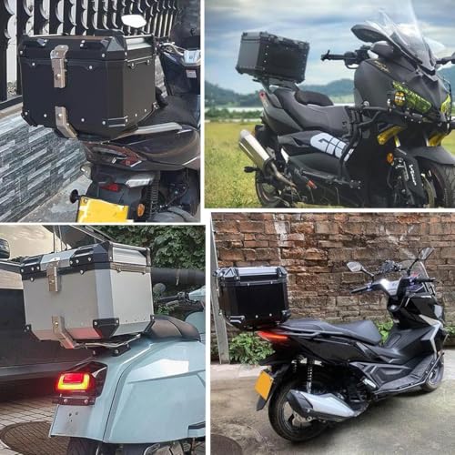 Top Case Moto Étanche 55L avec Dossier Confortable pour Scooter - 7