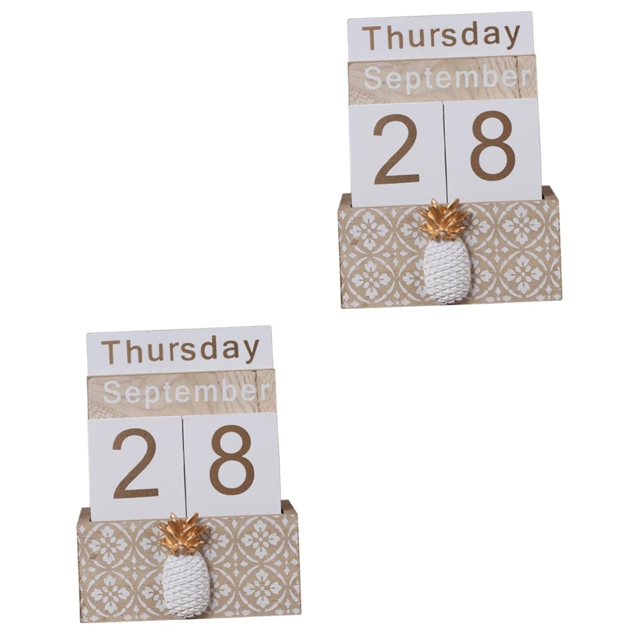 VILLCASE 2 Pz Calendario Da Tavolo Arredamento Del Tavolo Decorazioni Per La Casa Arredamento Per La Casa D'epoca Arredamento Retrò Decorazioni Per Ufficio Scrivania Di Legno