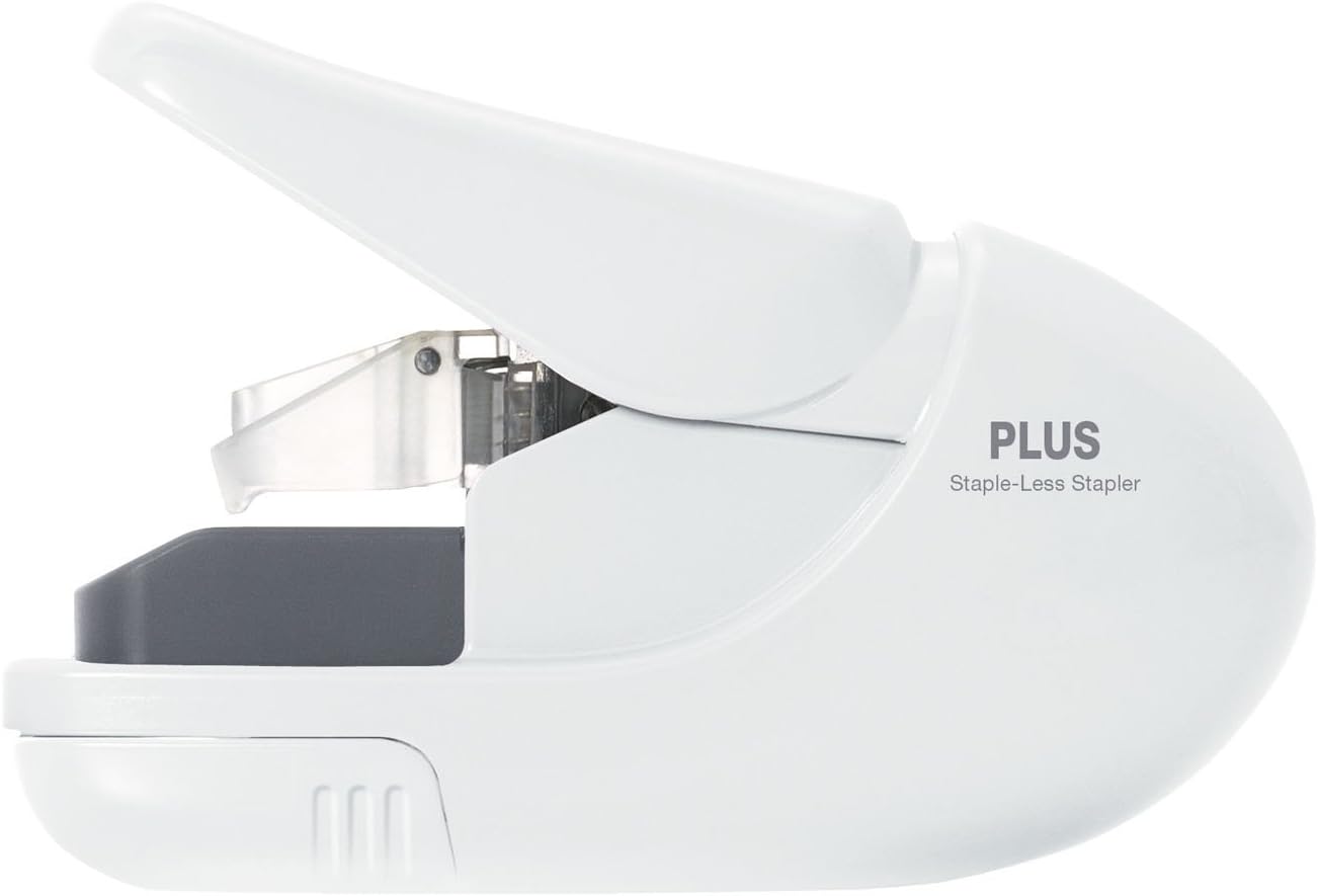 Plus 31250 Paper Clinch, Glossy White