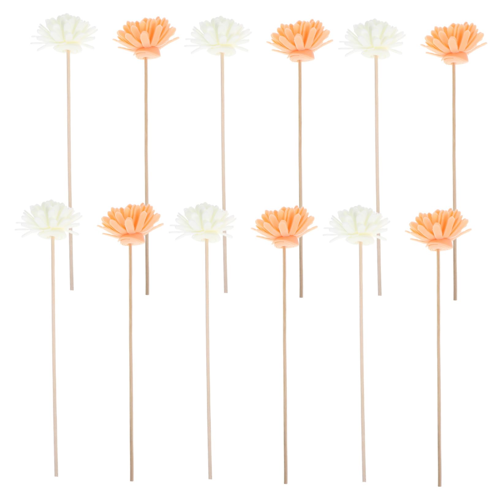 DEARMAMY Artificial Flower Rattan Reed Diffuser Sticks 12pcs Scent Diffuser Sticks Home Fragrance Accessories
