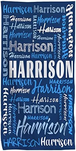 Personalised Beach Towel, Beach Towels for Kids, Kids Beach Towel, Beach Towels for Adults, Girls Boys Microfibre Lightweight Quick Dry Sand Free Beach Towel