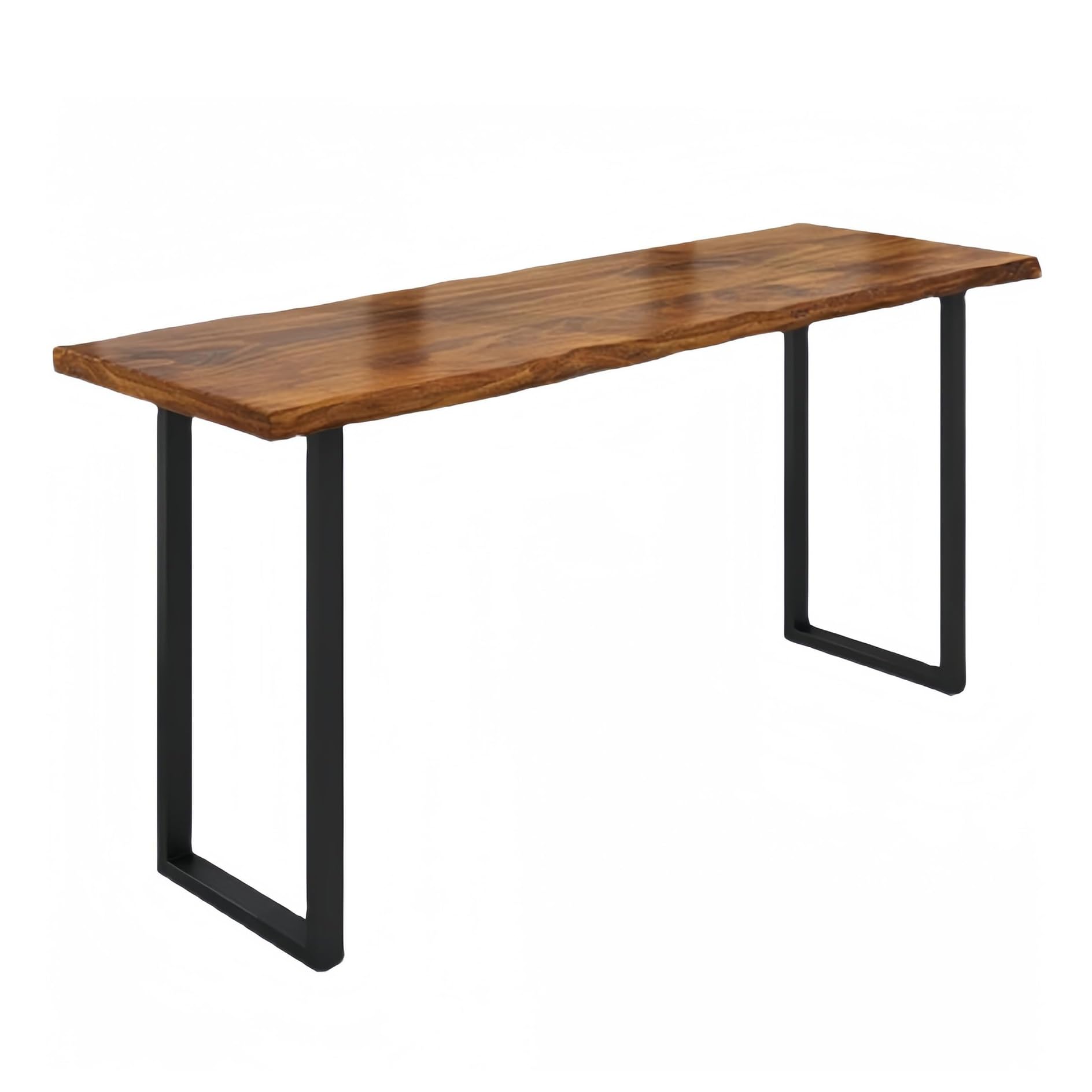 Tavolo Alto Bar,Tavolo da Cucina Stretto,Bancone Bar,Tavolo da Pranzo,Penisola Cucina,Salvaspazio,Telaio in Metallo,Piano in Legno,Tavolo Snack,Facile da Montare,per Cocktail,Home Bar,Soggiorno(L140xW