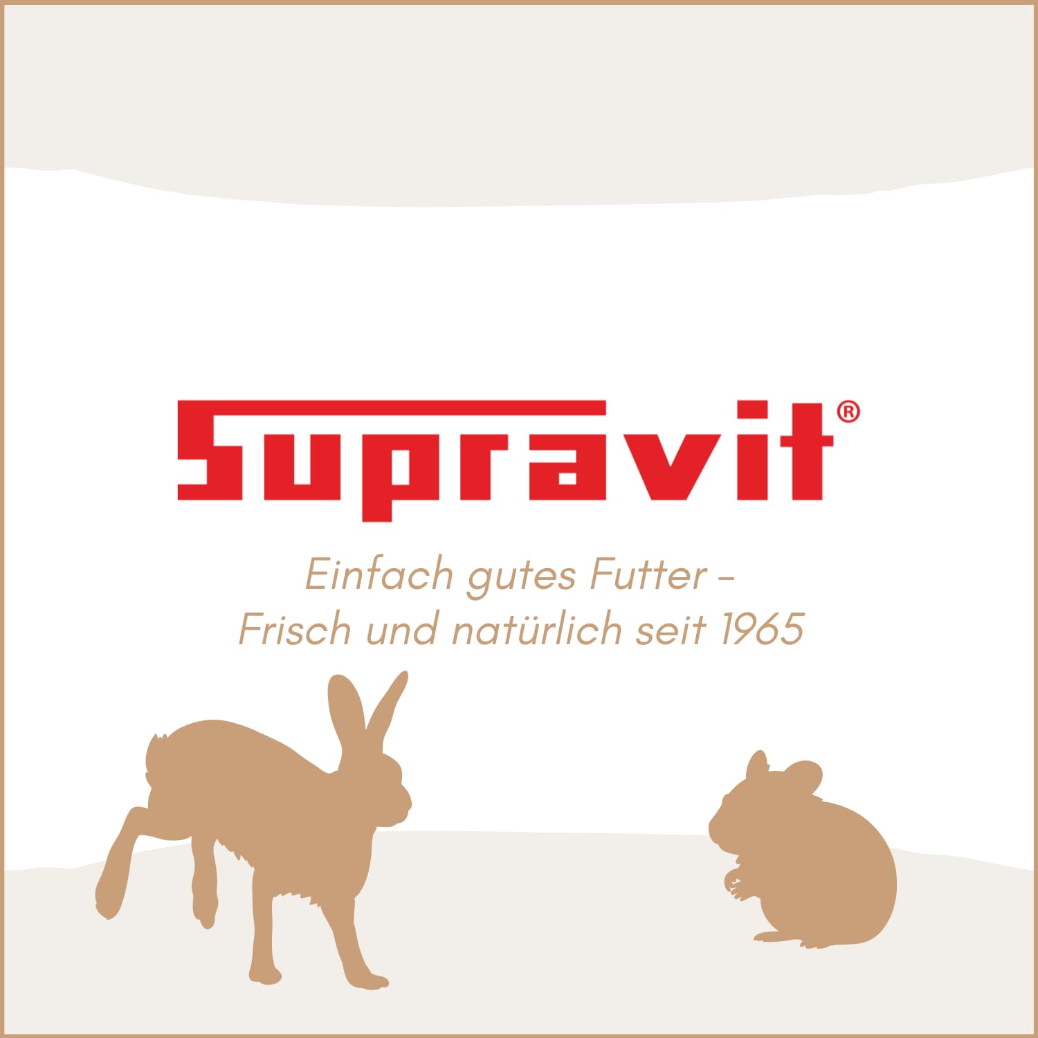 Supravit Nagerfutter I Kleintierfutter 25kg I Premium Futter | - Mischung ideal für Hamster, Kaninchen, Zwergkaninchen, Meerschweinchen, Mäuse & Ratten I Alleinfuttermittel für Nager