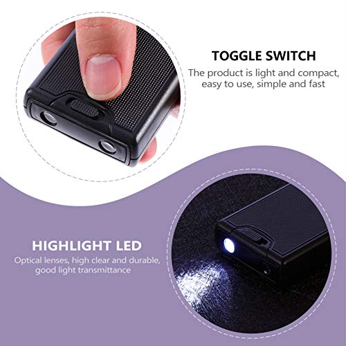 Toyvian Lupa De Identificação Magnáteis Lente De Aumento De Avaliação De Jóias Amplificador Tipo Pux
