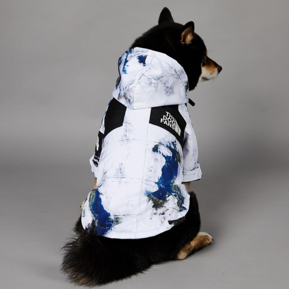 Dog Clothes Fashion Outfit Hooded Raincoat Jackets for Dogs Cats Pet Lightweight Water-Resistant Outdoor Windbreaker Small Medium Large (2XL◆Chest 20.47''-25.2'',Back 16.9'',17.7-25.4 lbs)