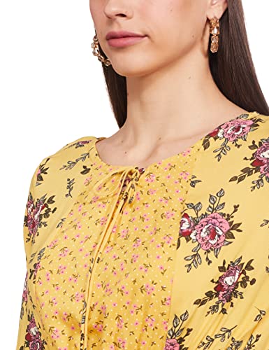 Image of EASYBUY Women's Crepe A-Line below The Knee Casual Dress