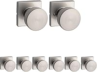 Vista 24 de Kwikset Pismo - Pomo de entrada con cerradura y llave, manija segura con llave exterior, entrada principal y dormitorio, negro mate, seguridad