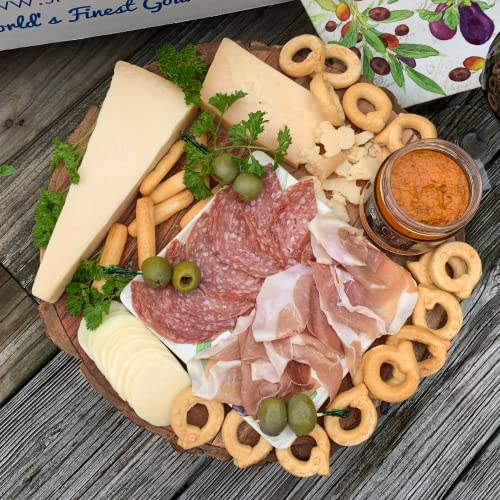 Giftworld Italian Meat & Cheese Gift Basket Delicious Cheese Sampler