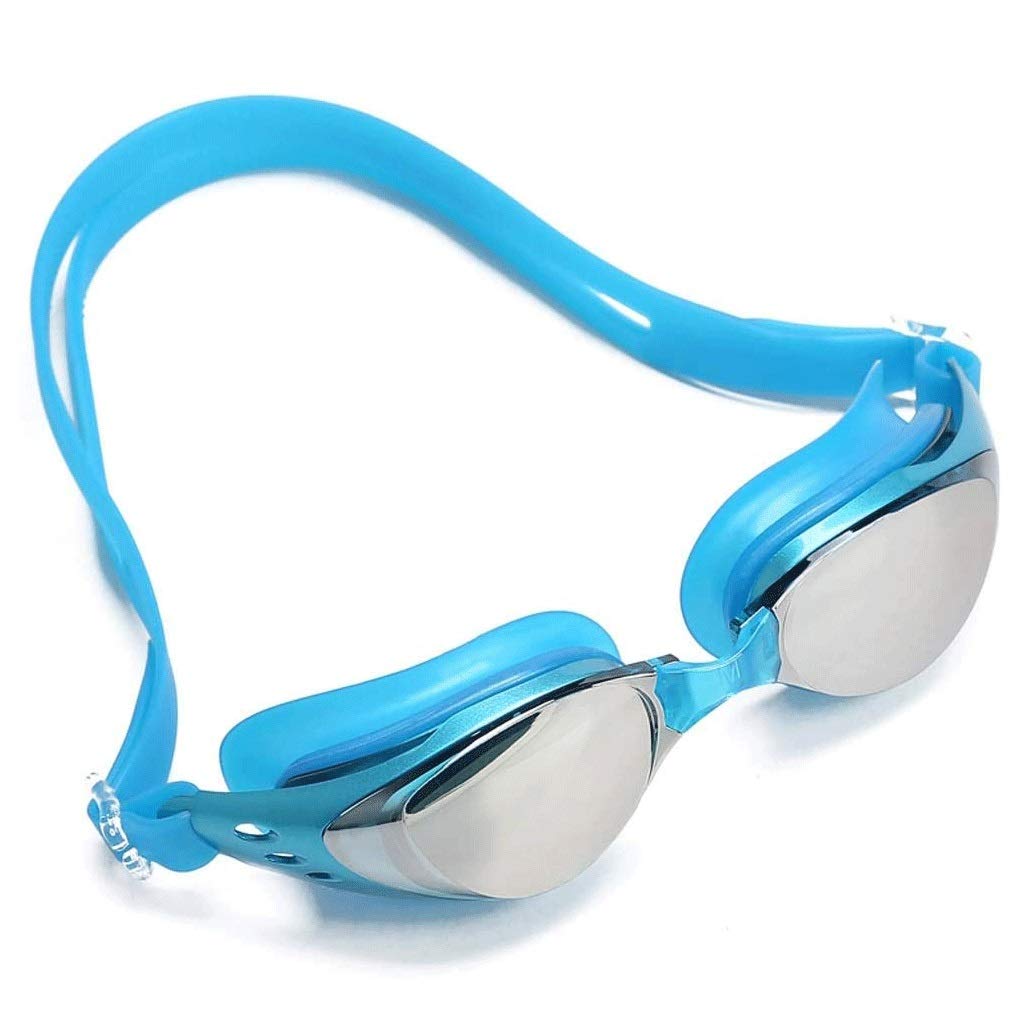 Schwimmbrille, Schwimmbrille für Erwachsene, Männer, Frauen, Jugendliche, Kinder, Kinder und Jugendliche, Schwimmbrille, kein Auslaufen, Anti-Beschlag-Triathlon, mit verspiegelten und wasserdich