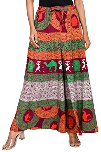 Image of Women's Cotton Long Palazzo Pant