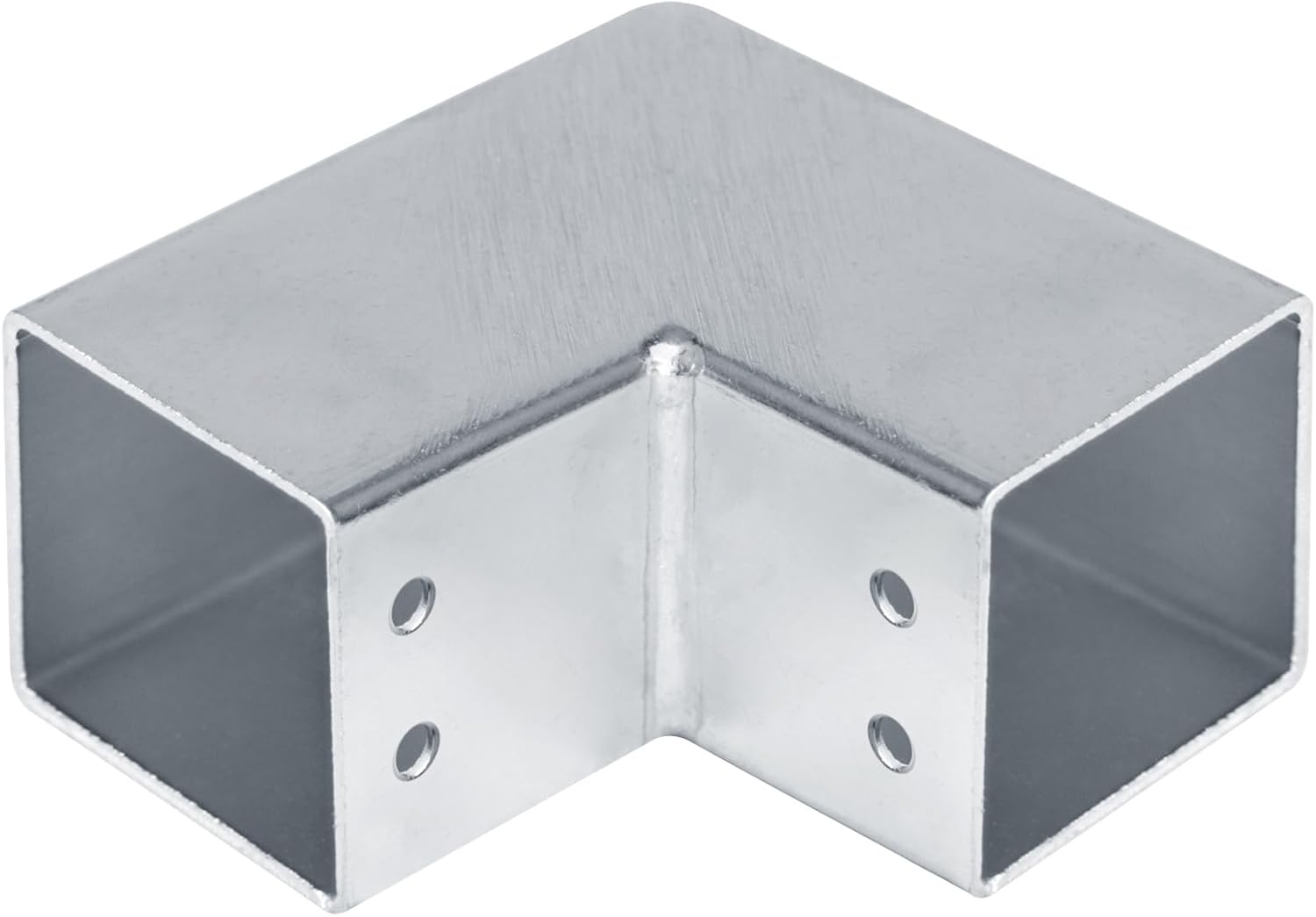 8 Pcs 2" Square Tube Connector, 2 Way L Square Tubing 90 Degree Corner Joint for Fence Rail
