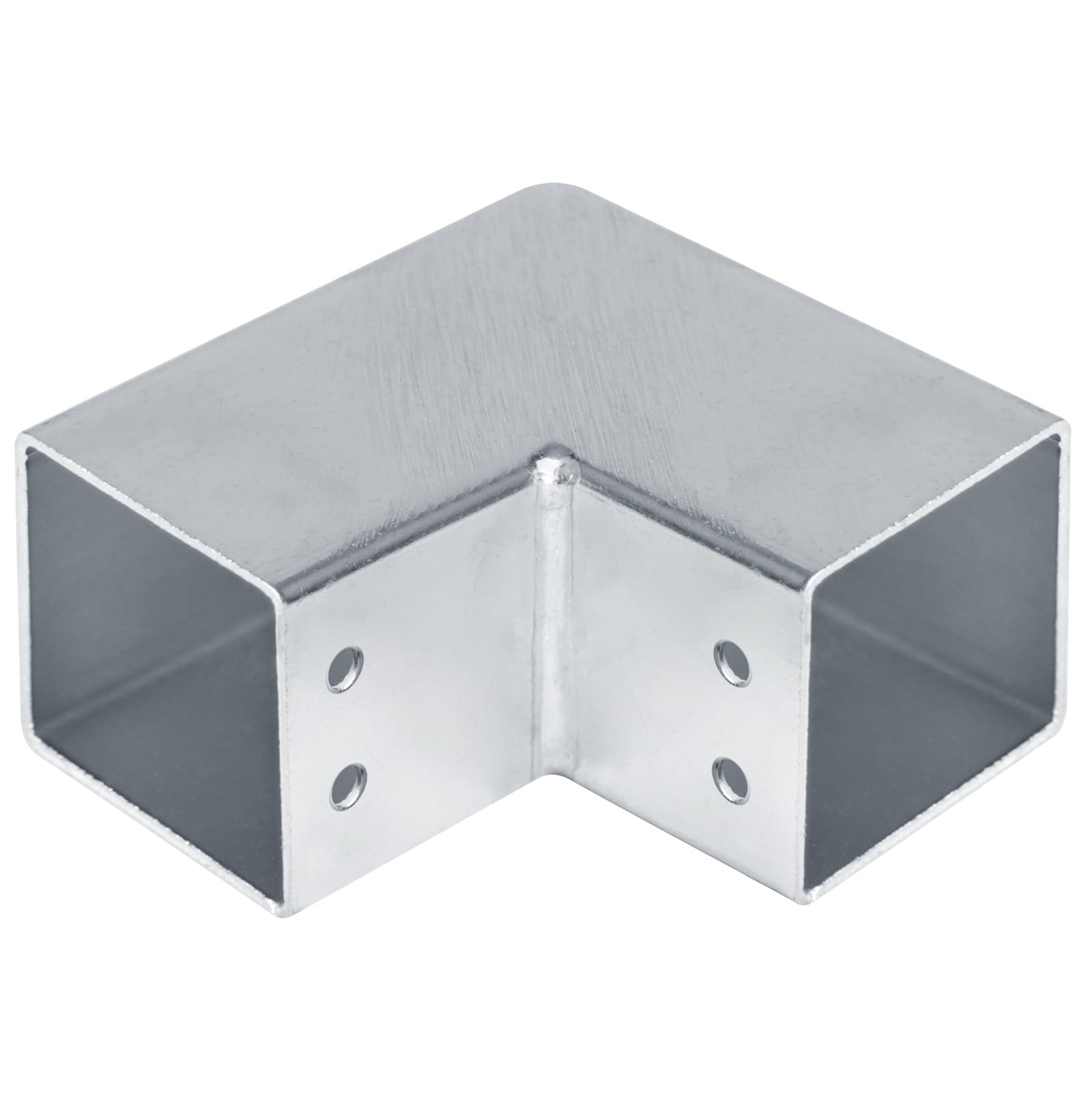YIDU69Q 8 Pcs 2" Square Tube Connector, 2 Way L Square Tubing 90 Degree Corner Joint for Fence Rail