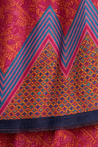Image of Women's Cotton Blend Unstitched Kurti Set for Women | A-Line Style Dress Material | 2-Piece Traditional Ethnic Wear Suit Fabric