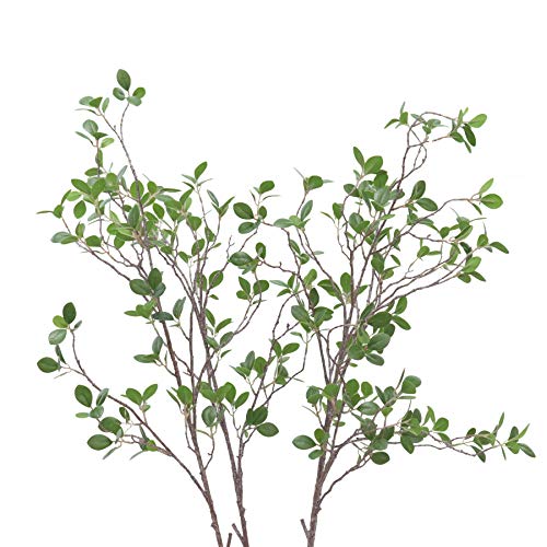 JAROWN Artificial Tree Branches with Leaves for Decoration Faux Greenery in Vase 4pcs 43.31 Inches
