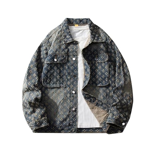 Veste décontractée brossée mixte à coupe classique et style urbain léger pour l'automne