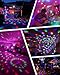 Luditek Disco Ball Party Lights Sound Activated Battery Powered Portable Karaoke Dancing Strobe Lights for Indoor Outdoor Christmas Halloween Party Decorations Supplies for Car Home