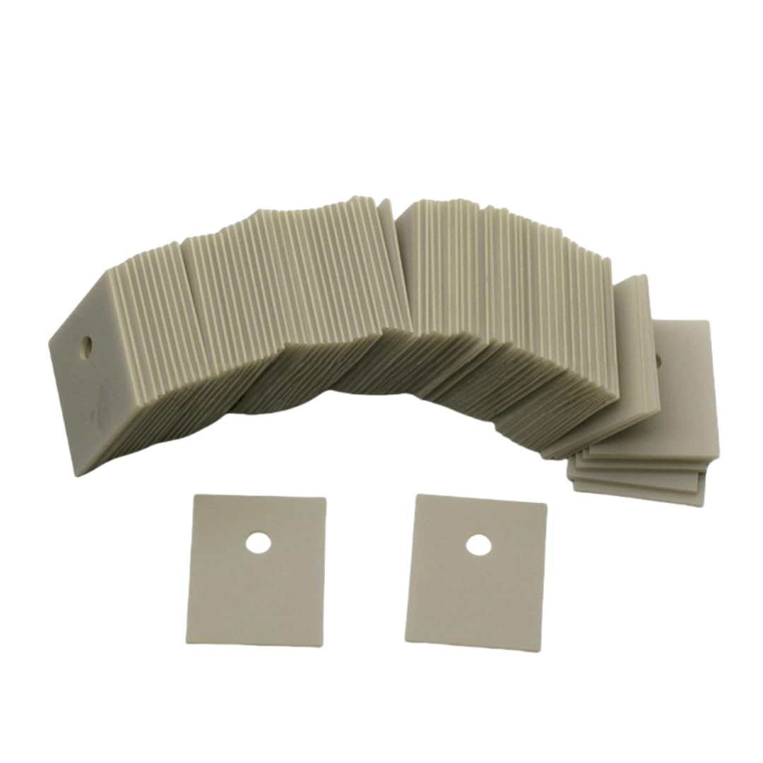 Foglio ceramico di nitruro di alluminio 10 pezzi 12x18.5x0.635mm Substrato isolante termoconduttivo