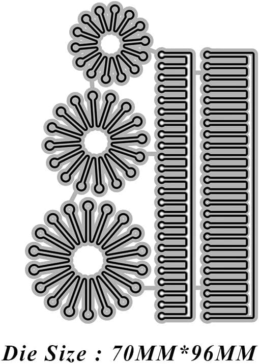 Miniatura 6 de 3 piezas de estambres para corte de metal de flores, plantilla de manualidades de bricolaje, 3 estambres para flores, tarjetas de álbumes de