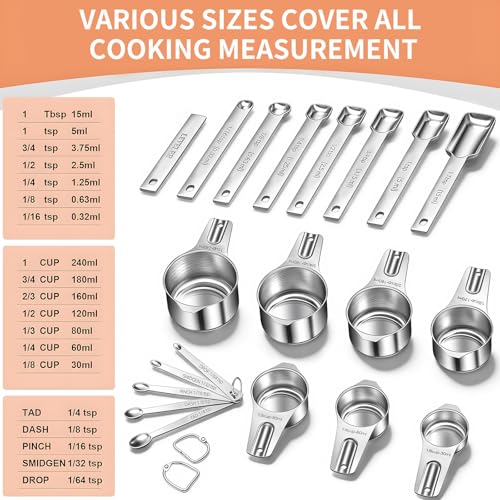 Reviews de Juegos de cucharas medidoras de esta semana. 9 Juegos de cucharas medidoras marca EWFEN (3)