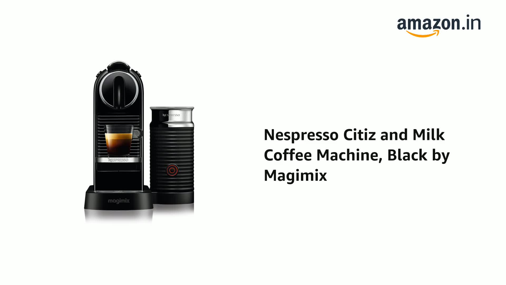 Nespresso Citiz and Milk Coffee Machine, Black by Magimix : Amazon