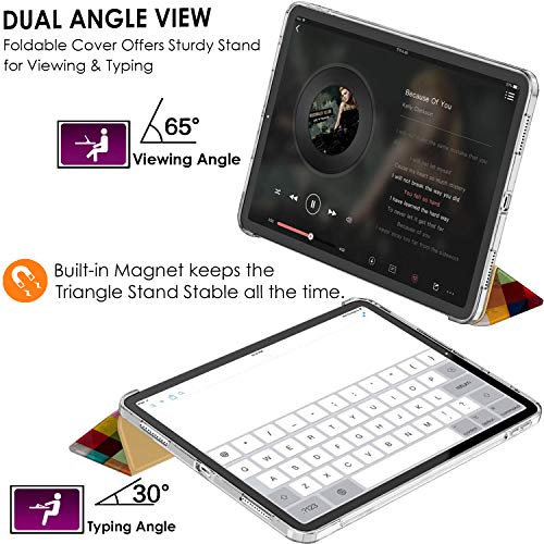 Image of DuraSafe Cases for iPad Pro 12.9 3rd Generation 2018 PC Case A1876 MTEL2HN /A MTEM2HN /A A2014 MTFN2HN /A MTFQ2HN /A A1983 MTHN2HN /A MTHU2HN /A MTJA2HN /A MTJ02HN /A MTJN2HN /A - Color Grid