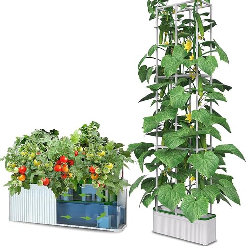 Garden Hydroponics Growing System, 27 Pods Smart Garden Planter Kieming Aeroponics Growing Kit met automatische bewatering en watertekortalarm, voor courgette, tomaat, kruid, peper
