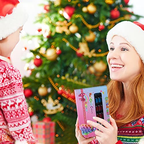 New Hair Chalk Comb Temporary Bright Hair Color Dye For Girls Kids, Washable Hair Chalk For Girls Age 4 5 6 7 8 9 10 New Year Birthday Cosplay Diy Halloween, Christmas (Red,White,Blue) #TOP4