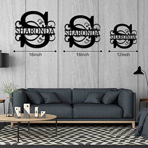 Personalized-Last-Name-Metal-Signs-Split-Initial-Letter-Custom-Family-Name-Sign-for-Wife-Husband-Wedding-Housewarming-Gift-Monogram-Signs-for-Front-Door-Indoor-Outoor-Bedroom-Wall-Decor-Black-12 Personalized Last Name Metal Signs Split Initial Letter Custom Family Name Sign for Wife Husband Wedding Housewarming Gift Monogram Signs for Front Door Indoor Outoor Bedroom Wall Decor Black 12