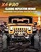 UNI-SHINE 7-Inch LED Headlights - with Amber Turn Signal White DRL, DOT Approved, Hi/Lo Beam, Compatible with Jeep Wrangler JK TJ CJ, Chevy, and Miata