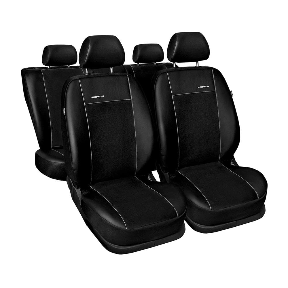 Mossa Fundas de Asientos adecuadas para Peugeot 208 Hatchback (2012-2019) - Nero