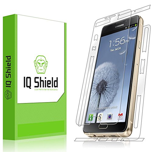 IQShield Full Body Skin Compatible with Samsung Galaxy A9 (Galaxy A9 Pro) + LiQuidSkin Clear (Full Coverage) Screen Protector HD and Anti-Bubble TPU Film
