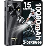 OUKITEL C59 Pro Unlocked Android Phones Android 15-6.88”HD+ Display 10000 mAh Battery 24GB +256GB/1TB TF Cell Phone with 120LM Flashlight, NFC 13MP Camera Smartphone, Fingerprint/4G Dual SIM/OTG