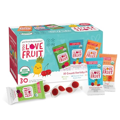 YOU LOVE FRUIT - Fruit Snacks Variety Pack 30 count,
