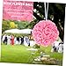 RORPOIR Rose Ball Simulation Rose Fake Rose Wedding Arches Purple Decor Bouquet for Bride Kissing Balls for Balls Table Centerpieces Floewr Silk Cloth Pink