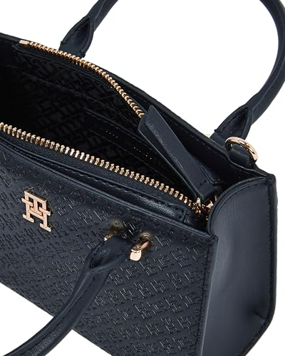 Image of Tommy Hilfiger Women's Monogram Mini Tote Bag With Removable Crossbody Strap