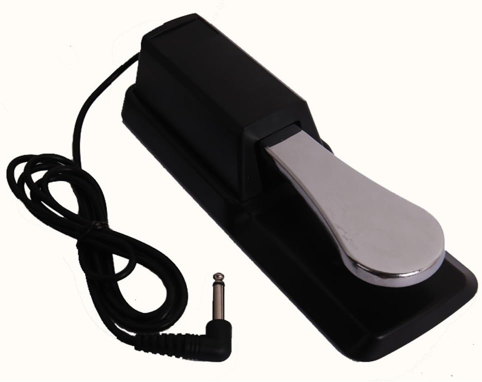 Universal Sustain Pedal for All Electronic Keyboards, Digital Pianos & Synthesizers - Foot Switch Damper Pedal, Digital Piano Foot Damper Pedal, Electronic Piano and Keyboard