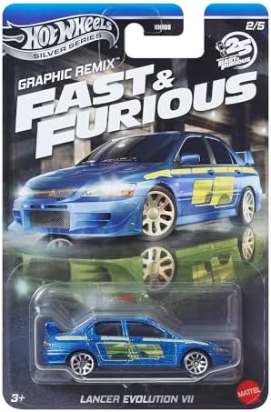 Hot Wheels Fast and FURIOUS Graphic Remix Auto LANCER EVOLUTION V...
