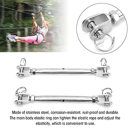 2 Peças de Mandíbula e Esticador de Mandíbula de Aço Inoxidável Esticador de Parafuso Mandíbula para