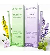 Herbal Diffuser Pen, 2 Pack, Support for Lung Rest &amp; Relaxed Feelings, Dual-use, Extracts of Mull...