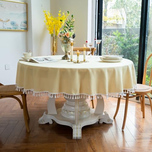 GOEXCPL �~�`�Ȗ��e�[�u���N���X ���C�g�C�G���[ ���a140cm ���a80�`100cm�̉~�`�e�[�u���ɓK���Ă��܂�