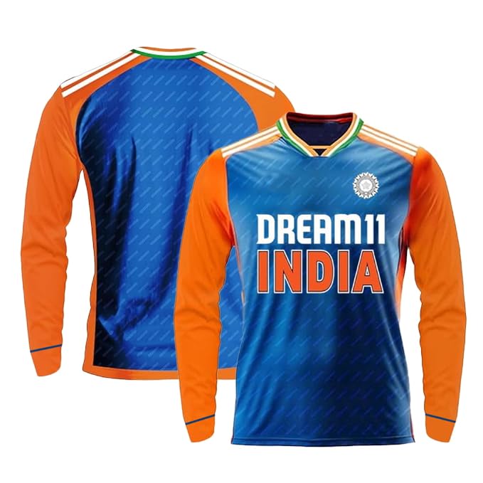 ANREX India Cricket Jersey Tshirt 2024 for Men Woman Unisex