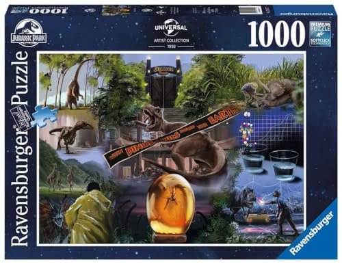 Puzzle 1000 pièces : Jurassic Park Ravensburger France - vue 4