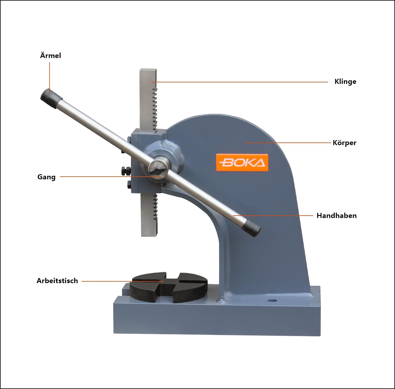 Spremiagrumi, pressa a cremagliera, piastra di base regolabile in 4 posizioni, 2 tonnellate in ghisa, altezza 180 mm, pressa ad alta potenza
