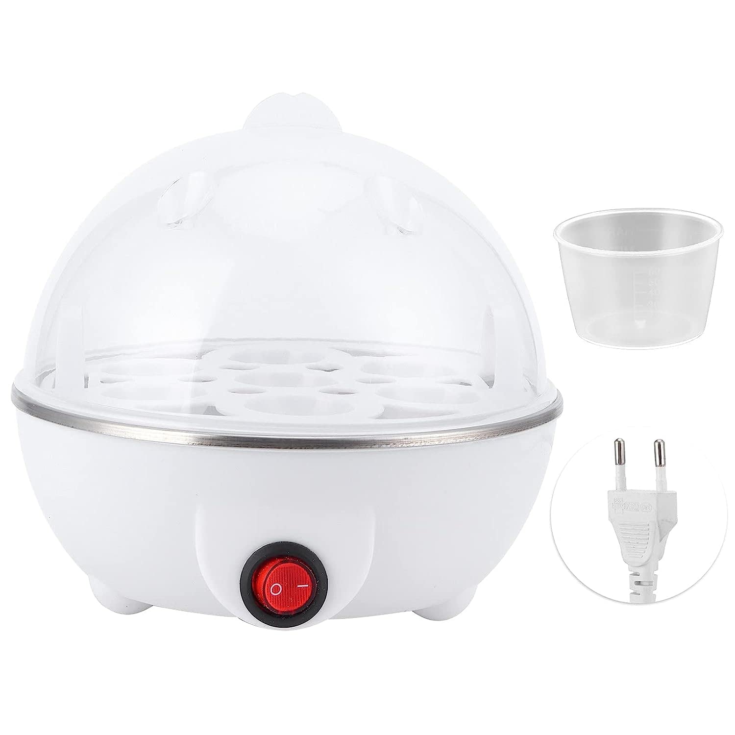 Generic Electric Egg Cooker, Breakfast 350W 6 Slots Kitchen Egg Cooker for Dormitory for Home(Pink)-image-14