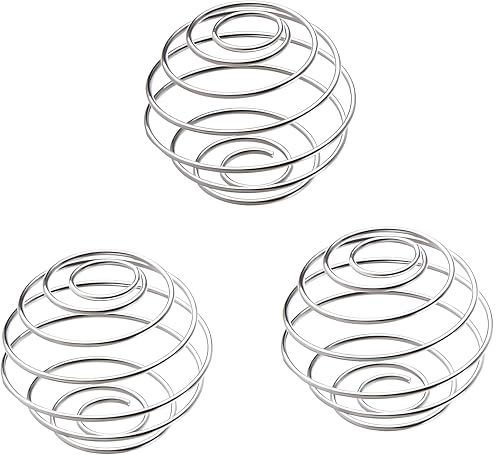 3-Pack Big Protein Shaker Ball, 304 Stainless Steel Whisk Ball Replacement for Protein Shakes,Milkshake and Salad Dressing, 2.1-Inch - Thumbnail 2
