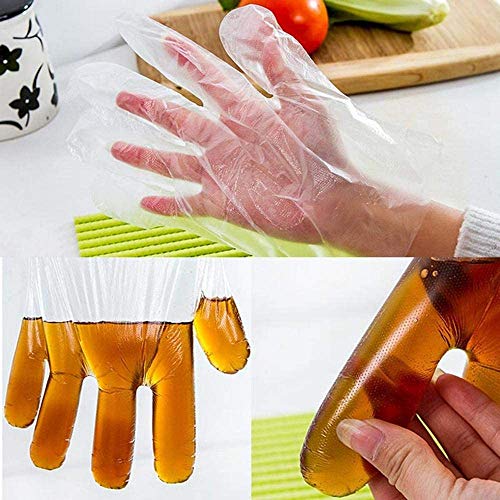 Plastic Gloves Disposable1000 Pack Clear Food Service Plastic Gloves - Thumbnail 6